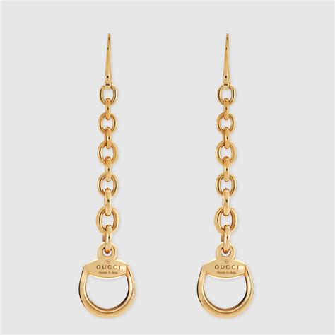 gucci horsebit earrings